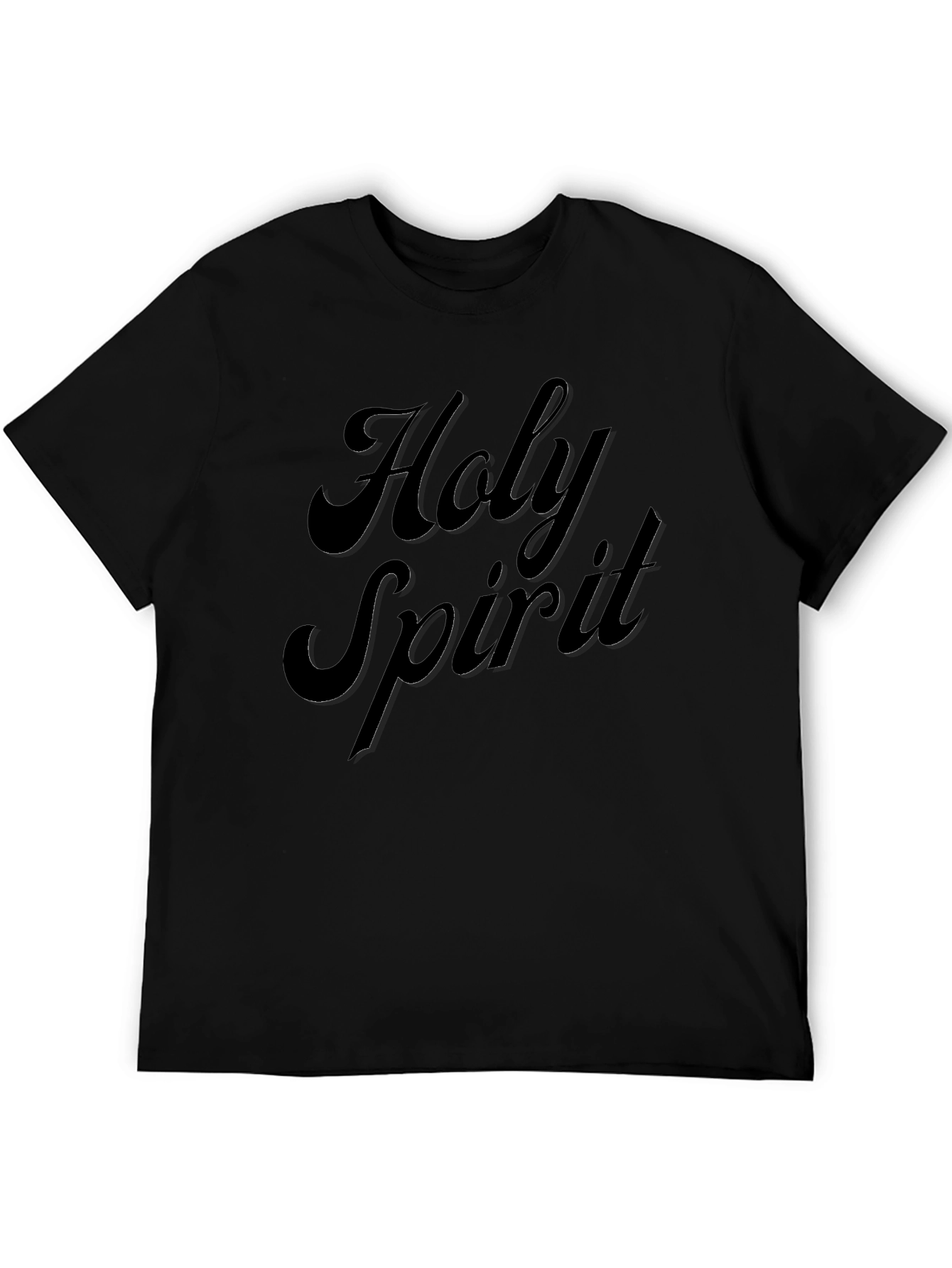 Holy Spirit Black Graphic T-Shirt