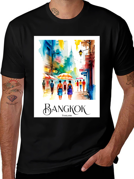 Bangkok Thailand Watercolor T-Shirt