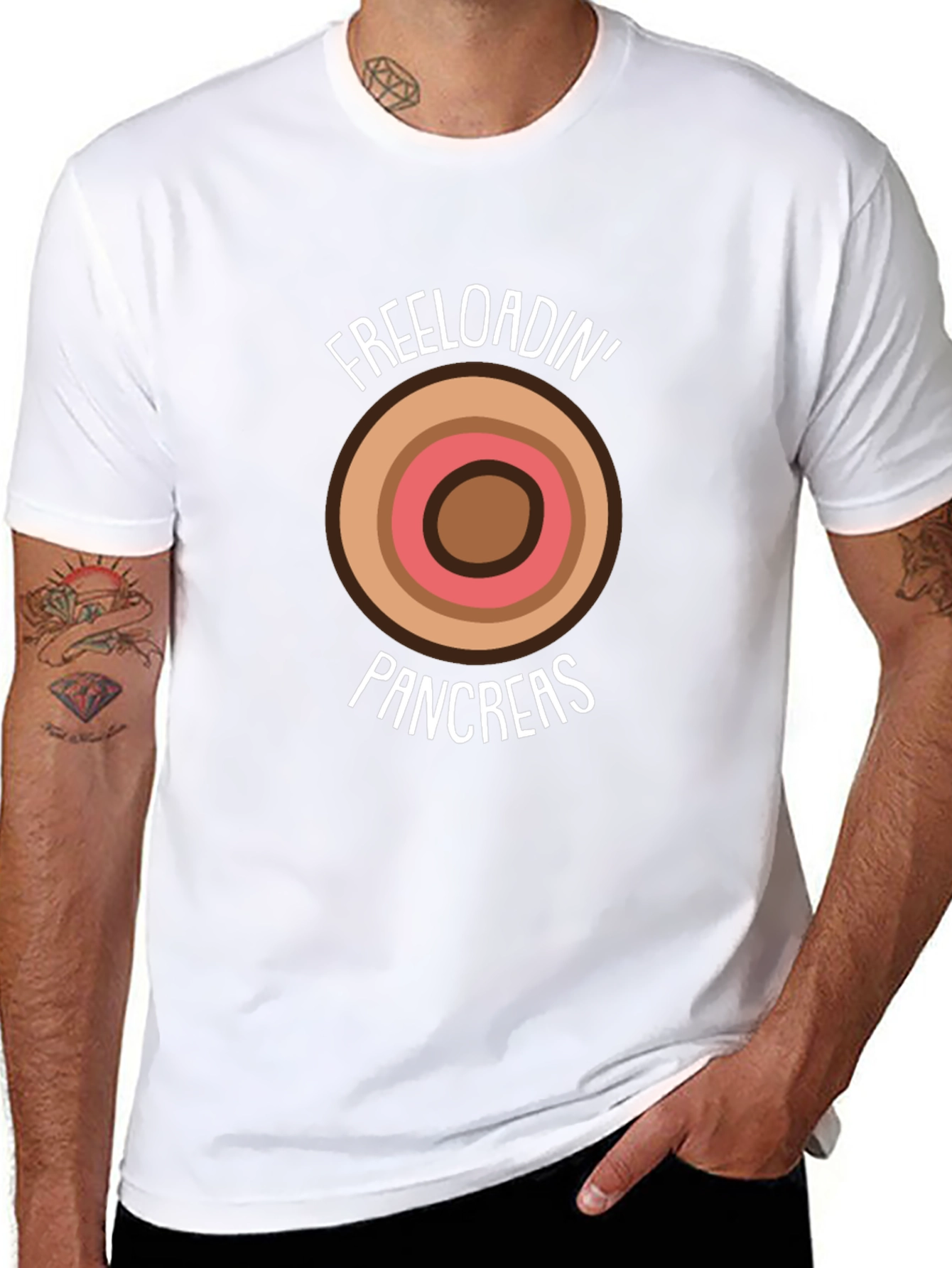 Freeloadin Pancreas Funny Diabetes Awareness T-Shirt