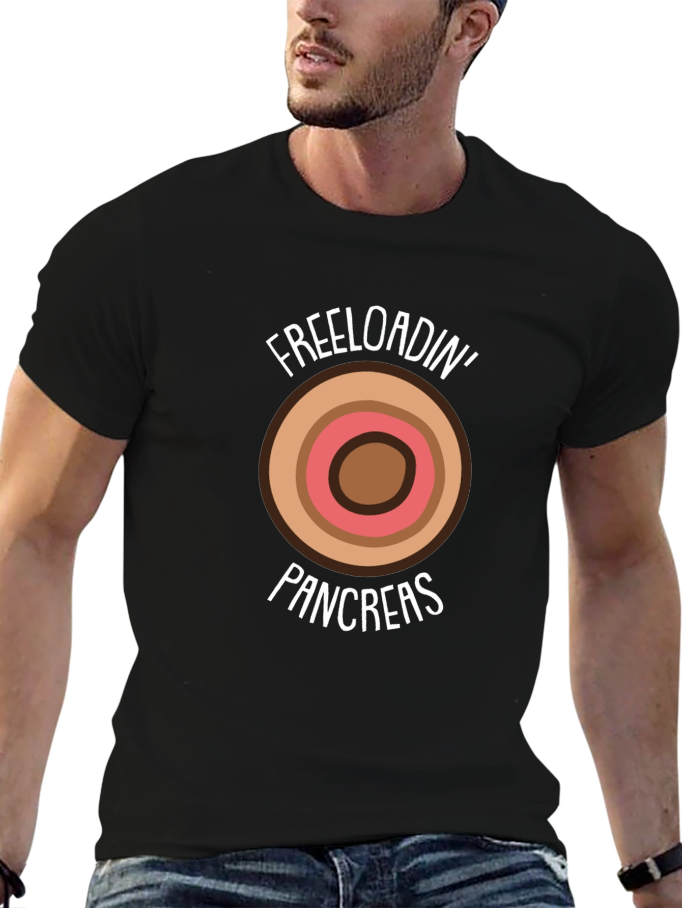 Freeloadin Pancreas Funny Diabetes Awareness T-Shirt