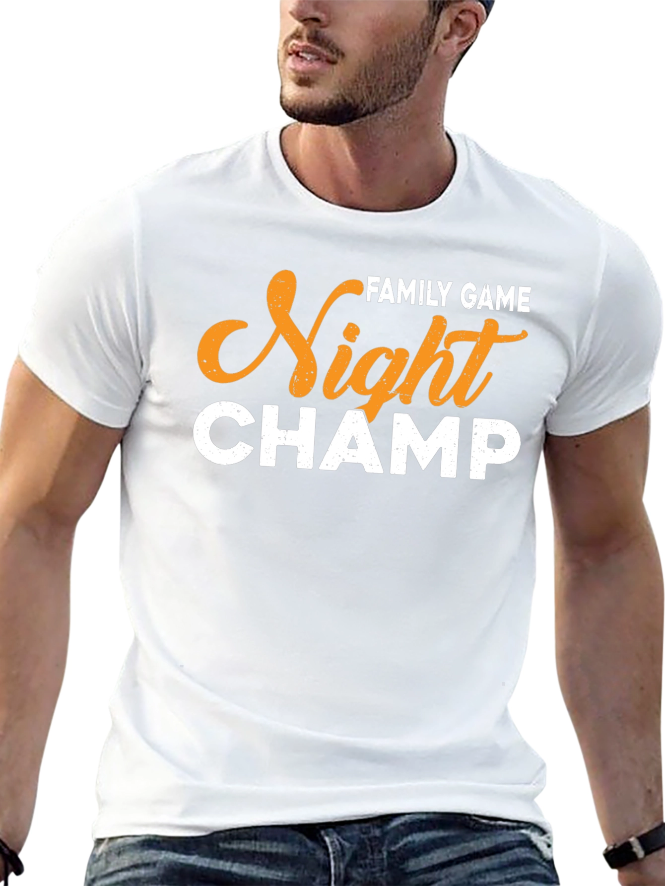 Family Game Night Champ Black T-Shirt
