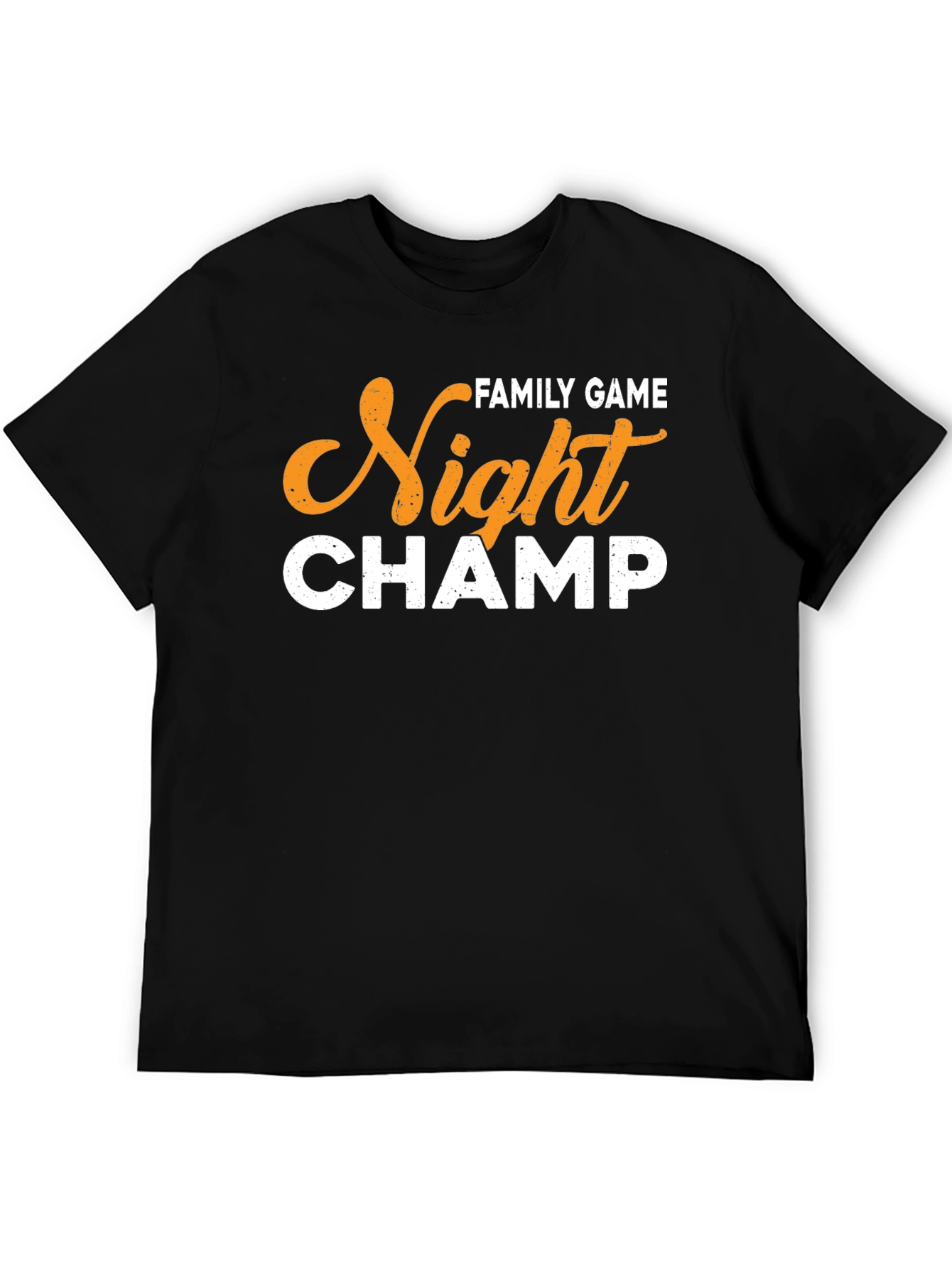Family Game Night Champ Black T-Shirt