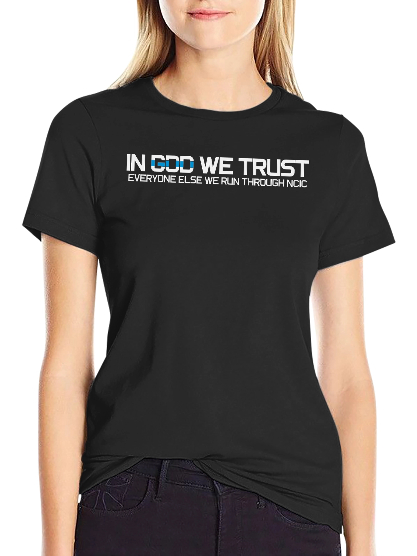 In God We Trust Black Graphic T-Shirt
