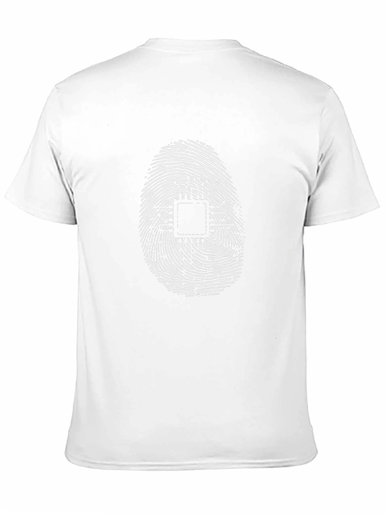 Fingerprint Circuit Black T-Shirt