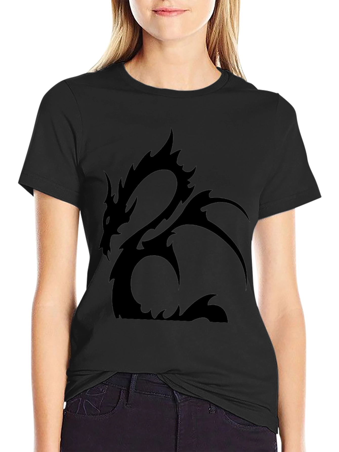 Black Dragon Graphic Tee - Mens Casual Shirt