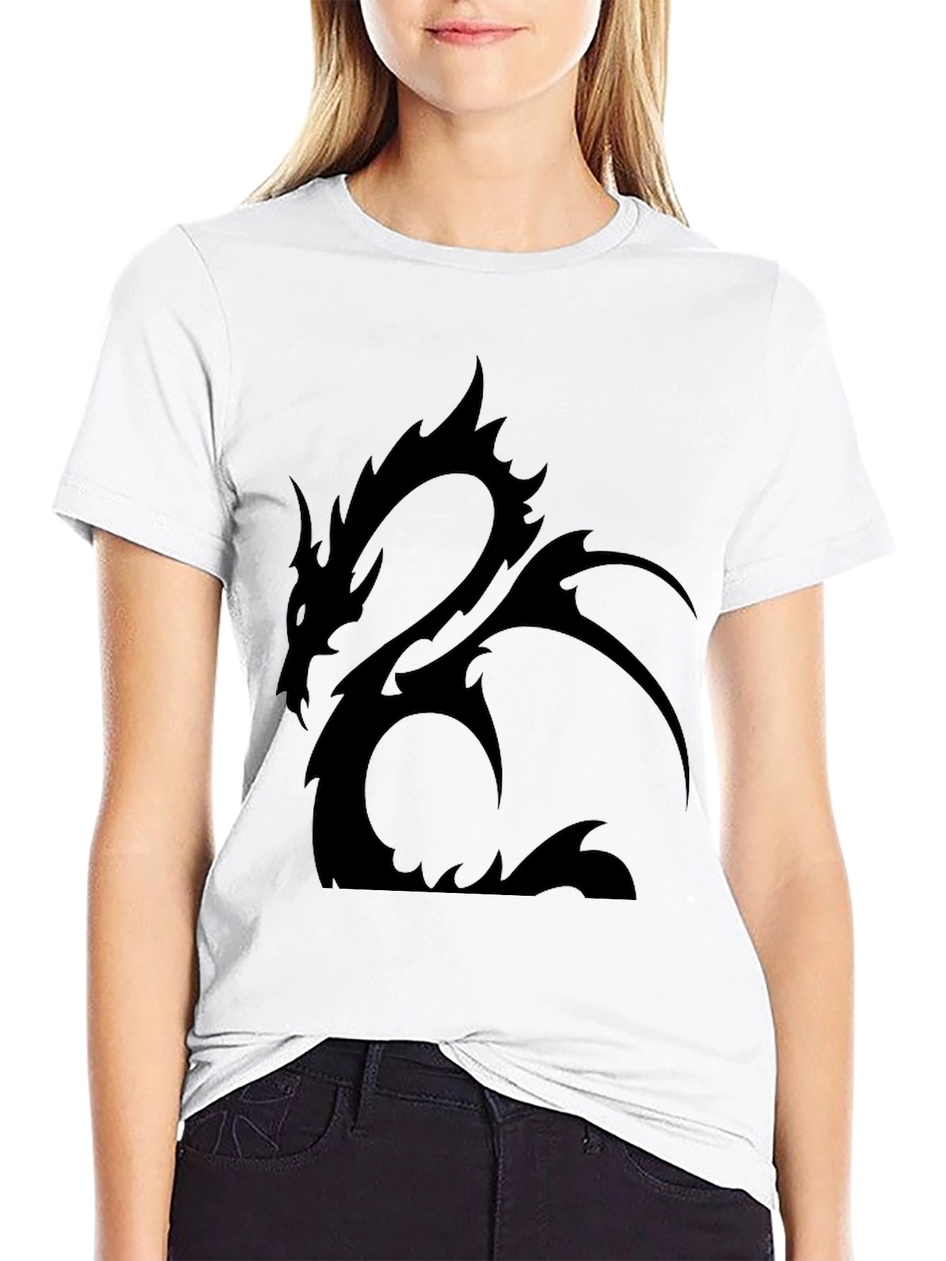 Black Dragon Graphic Tee - Mens Casual Shirt