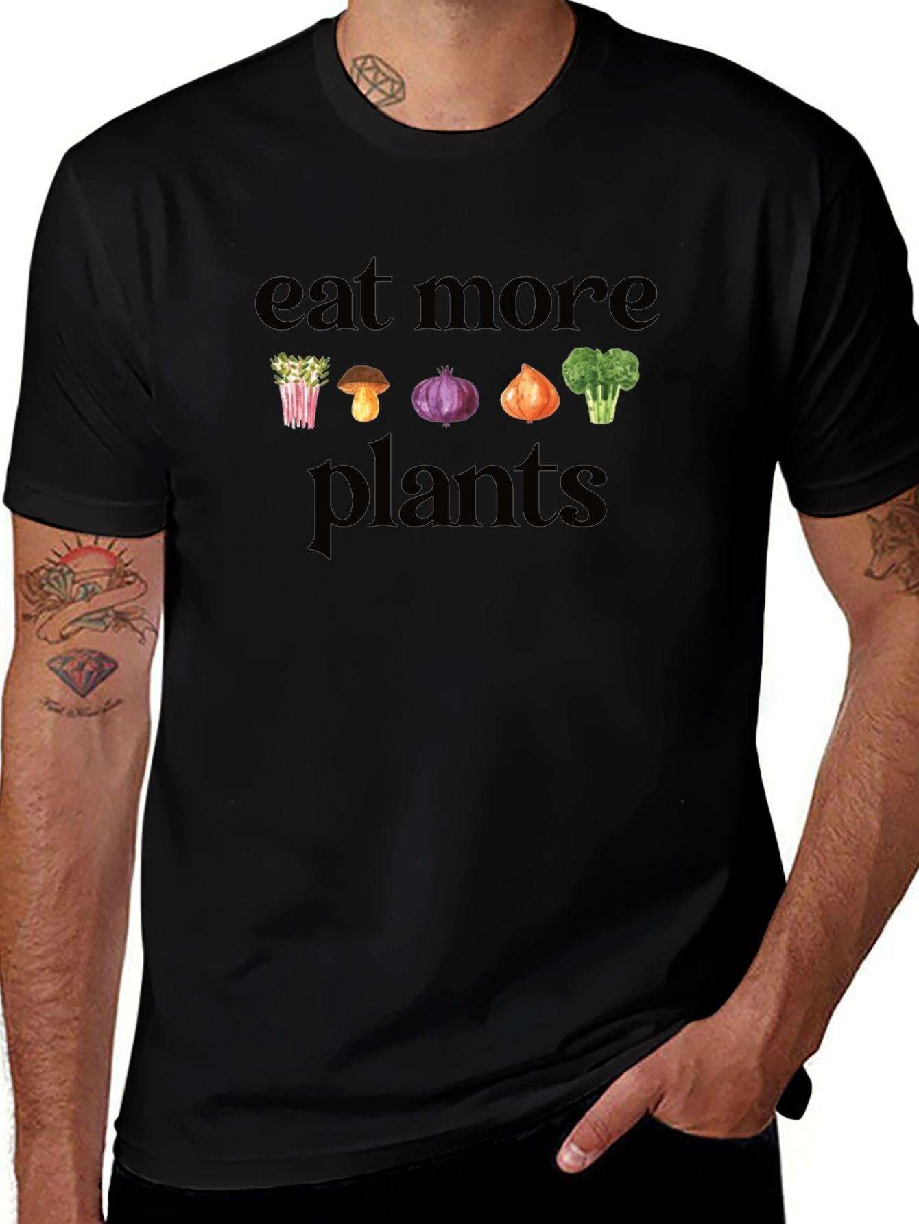 Eat More Plants Graphic Tee - Vegan T-Shirt