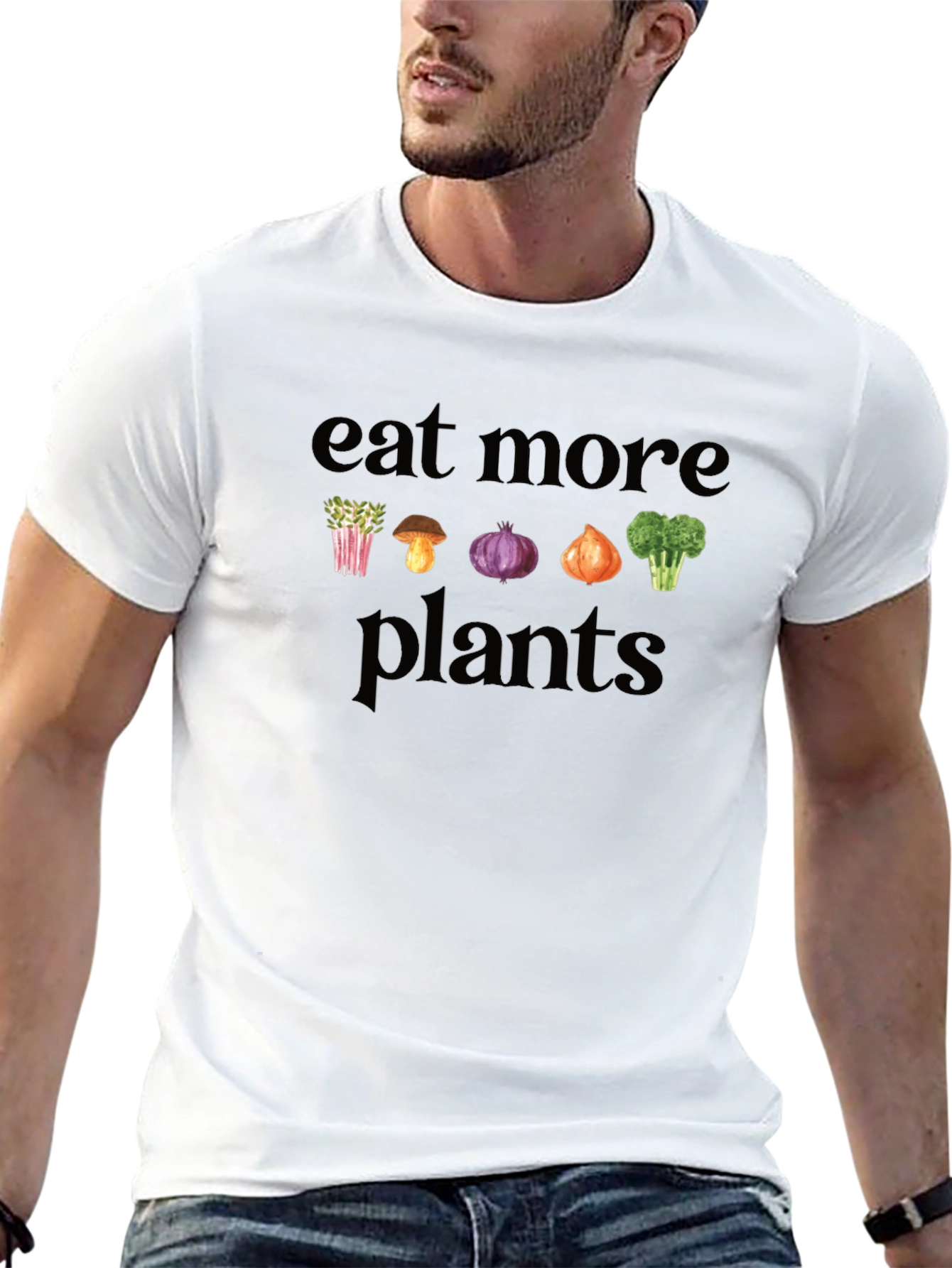 Eat More Plants Graphic Tee - Vegan T-Shirt