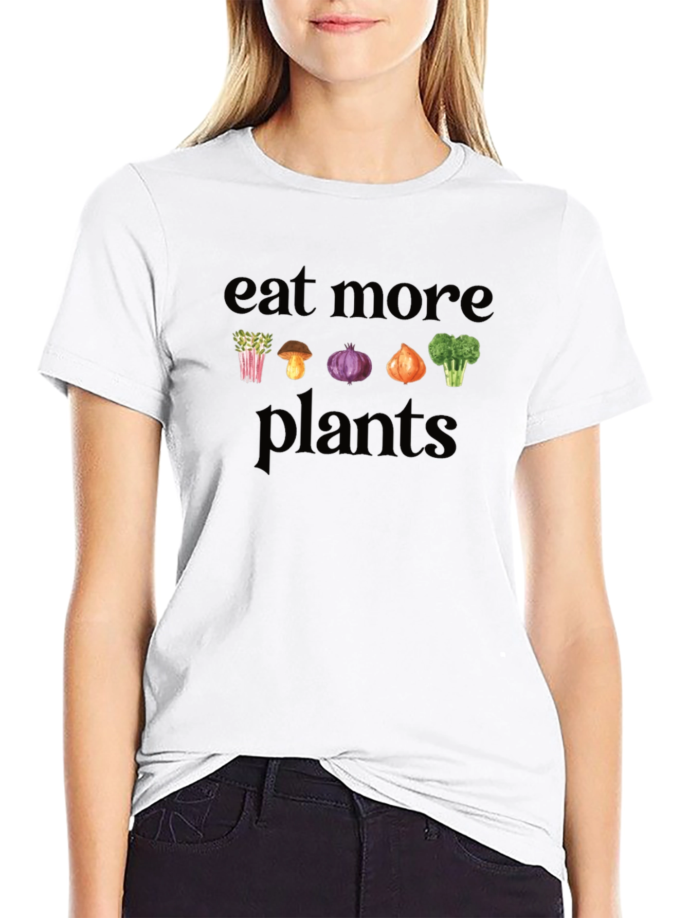 Eat More Plants Graphic Tee - Vegan T-Shirt