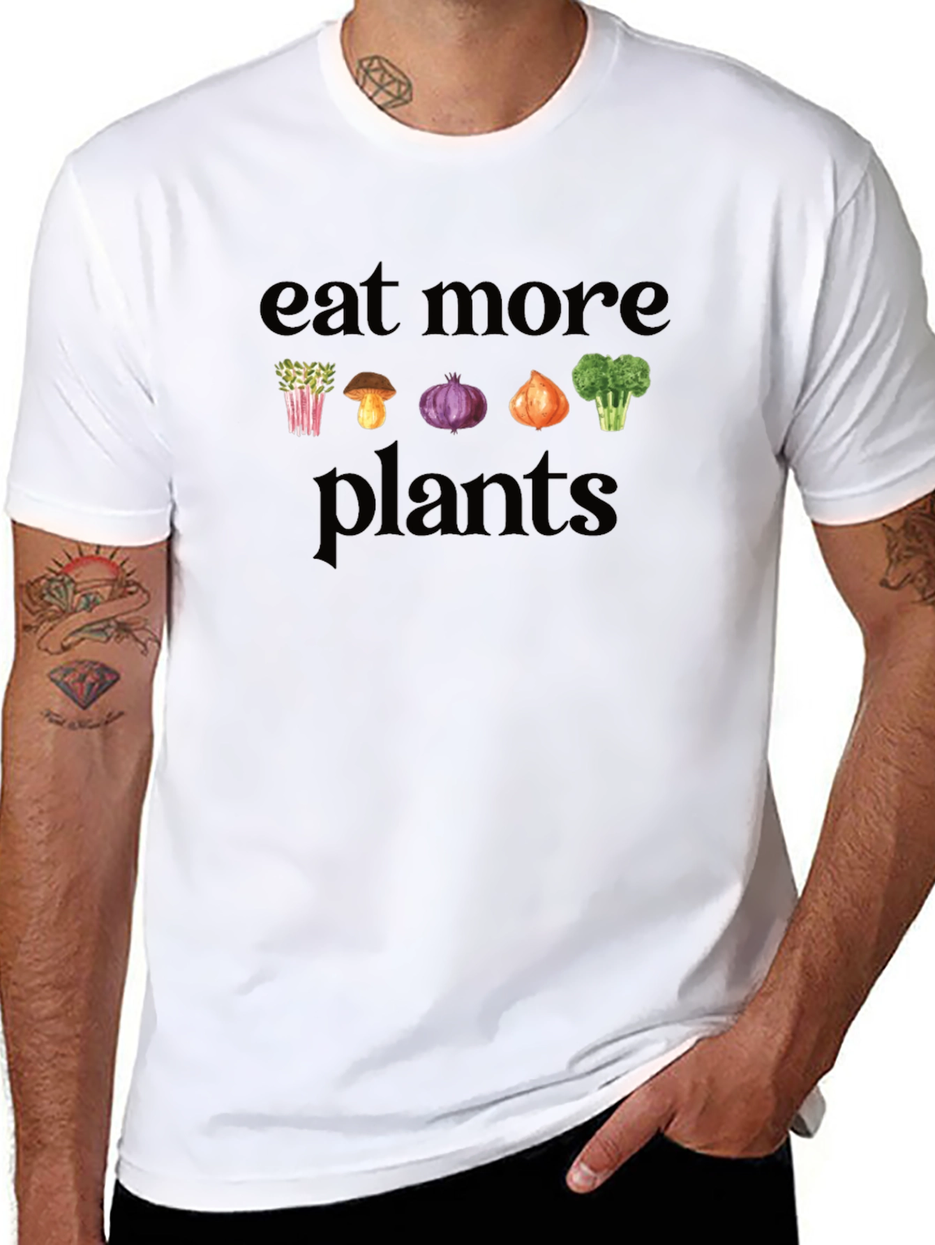 Eat More Plants Graphic Tee - Vegan T-Shirt
