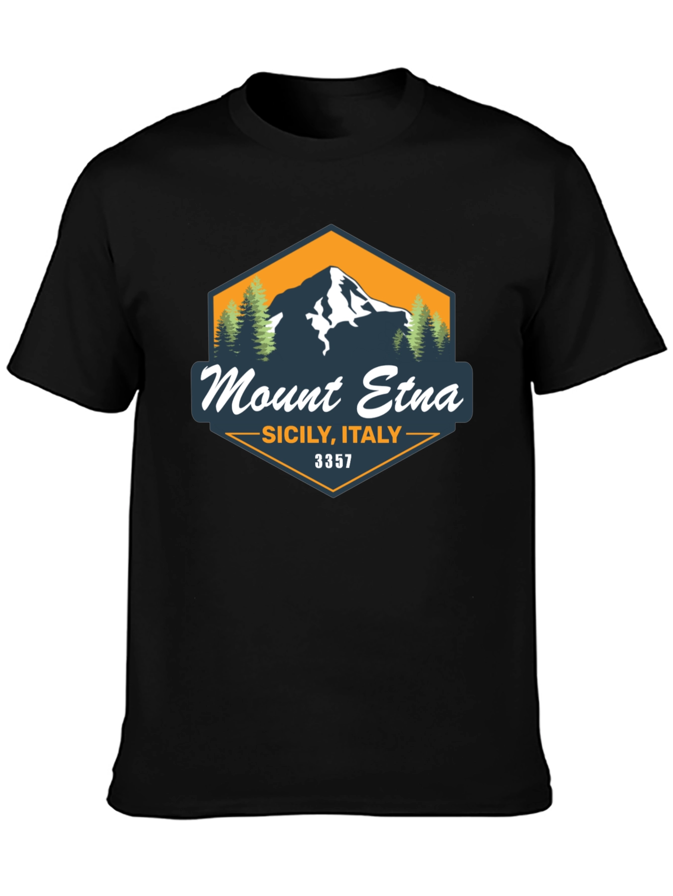 Mount Etna Sicily Italy Graphic Tee
