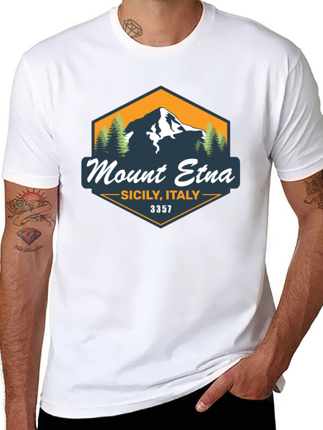 Mount Etna Sicily Italy Graphic Tee