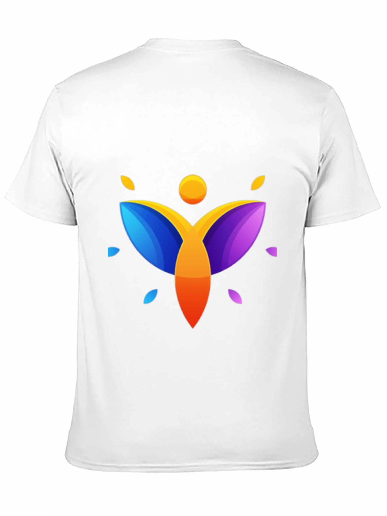 Abstract Graphic Print Mens Black T-Shirt