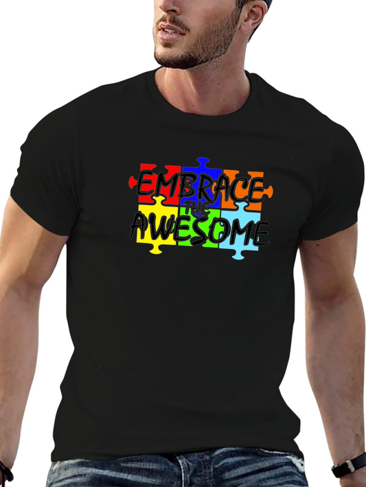 Embrace the Awesome Puzzle Piece T-Shirt