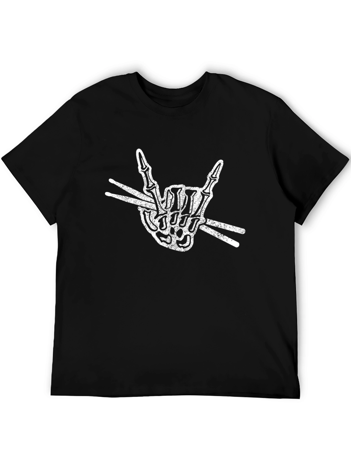 Rock On Skeleton Drummer T-Shirt