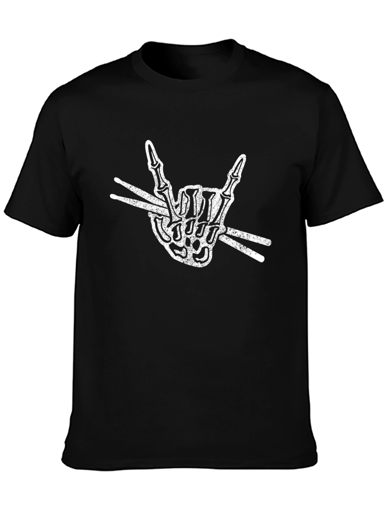 Rock On Skeleton Drummer T-Shirt