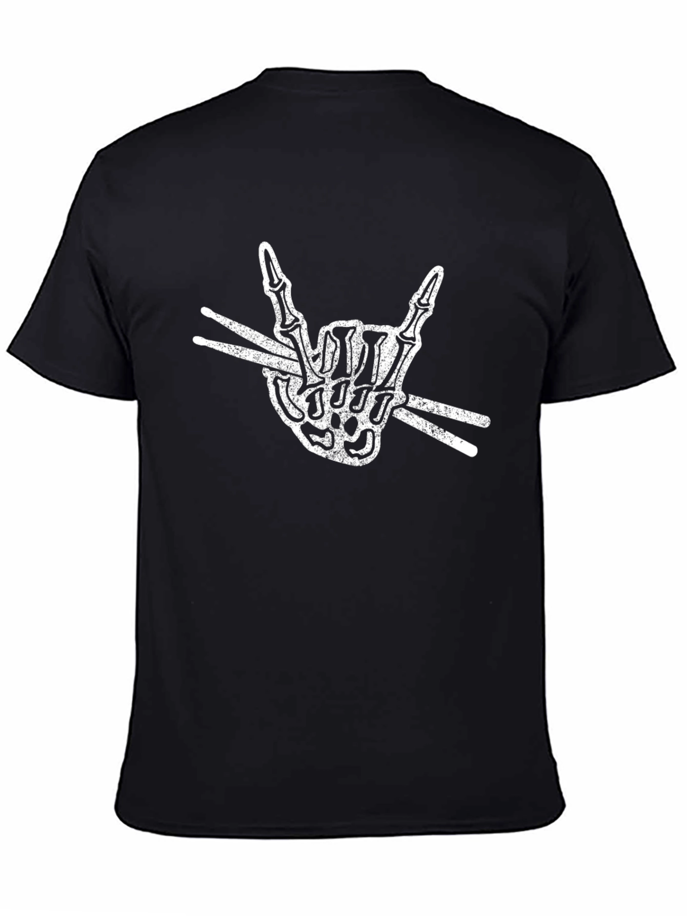 Rock On Skeleton Drummer T-Shirt