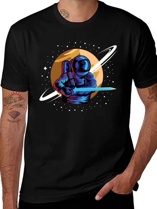 Astronaut Sword T-Shirt - Space Warrior Tee