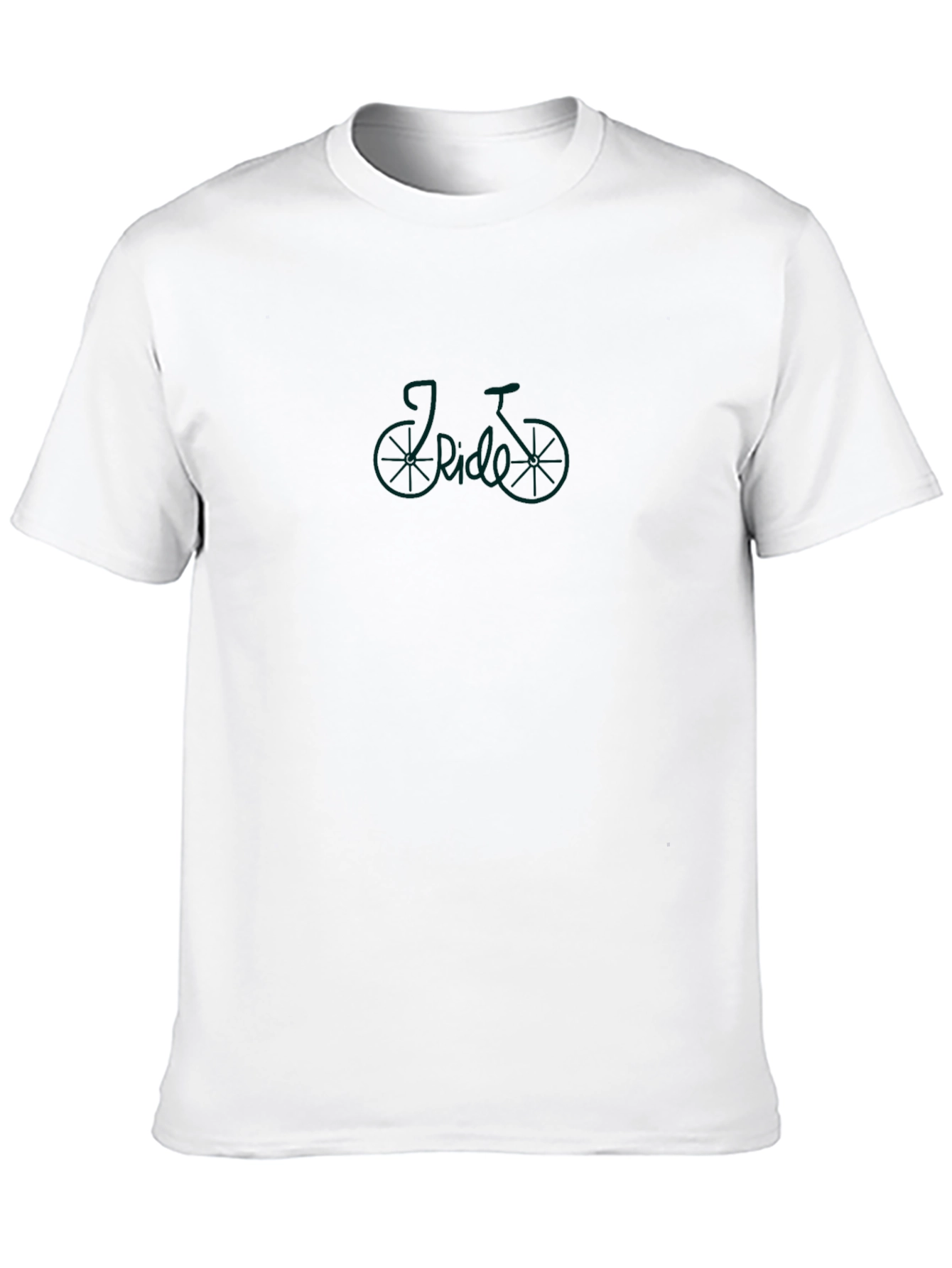 I Ride Bicycle Graphic T-Shirt - Black