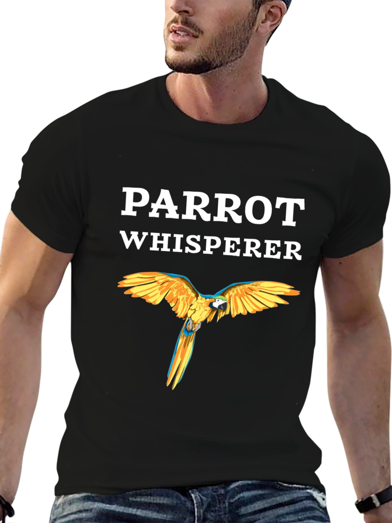 Parrot Whisperer Graphic Tee - Bird Lover T-Shirt