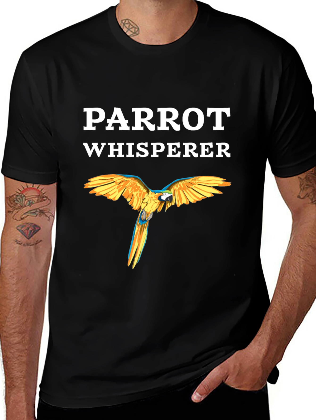 Parrot Whisperer Graphic Tee - Bird Lover T-Shirt