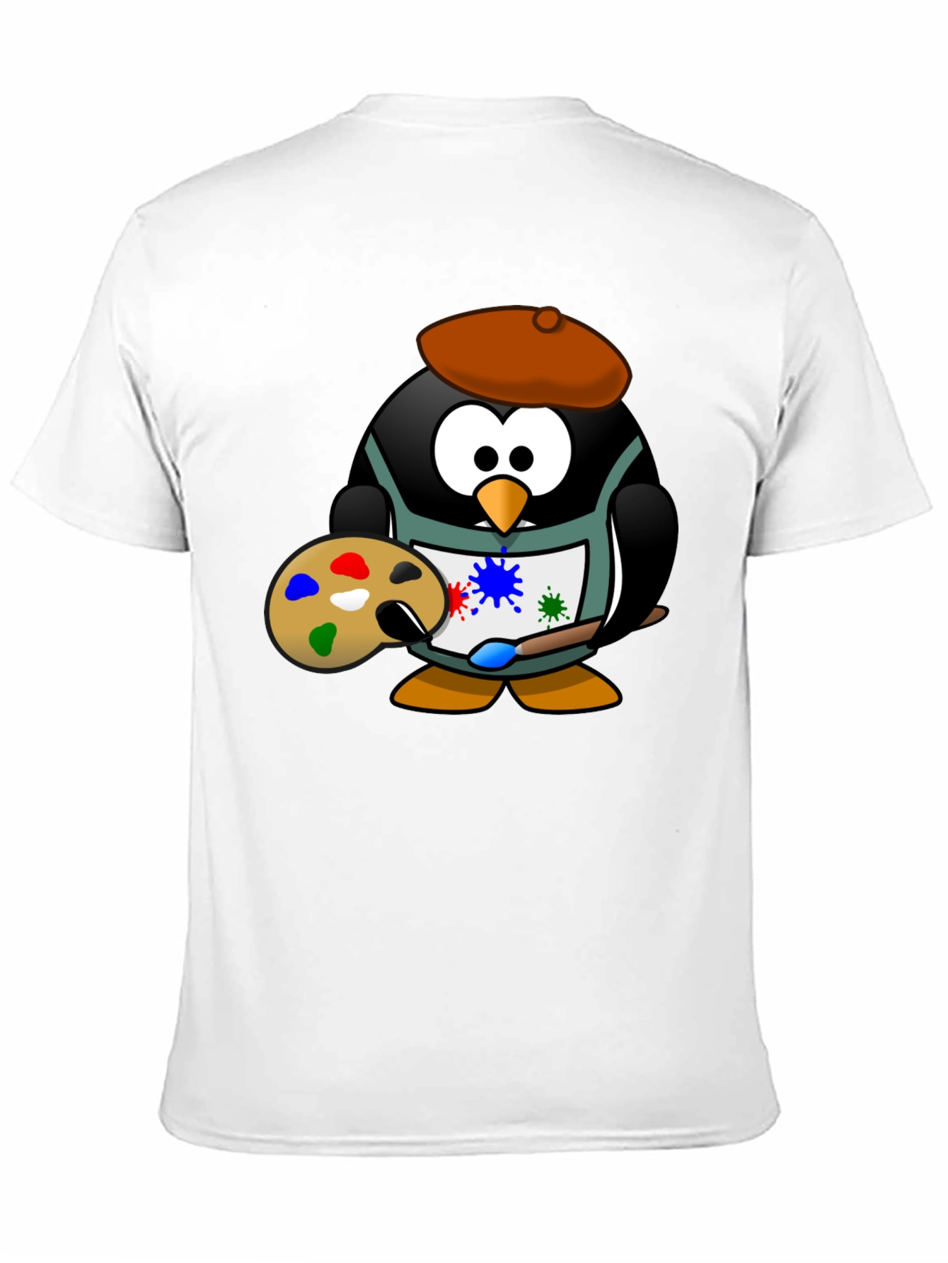 Penguin Artist Graphic T-Shirt - Black
