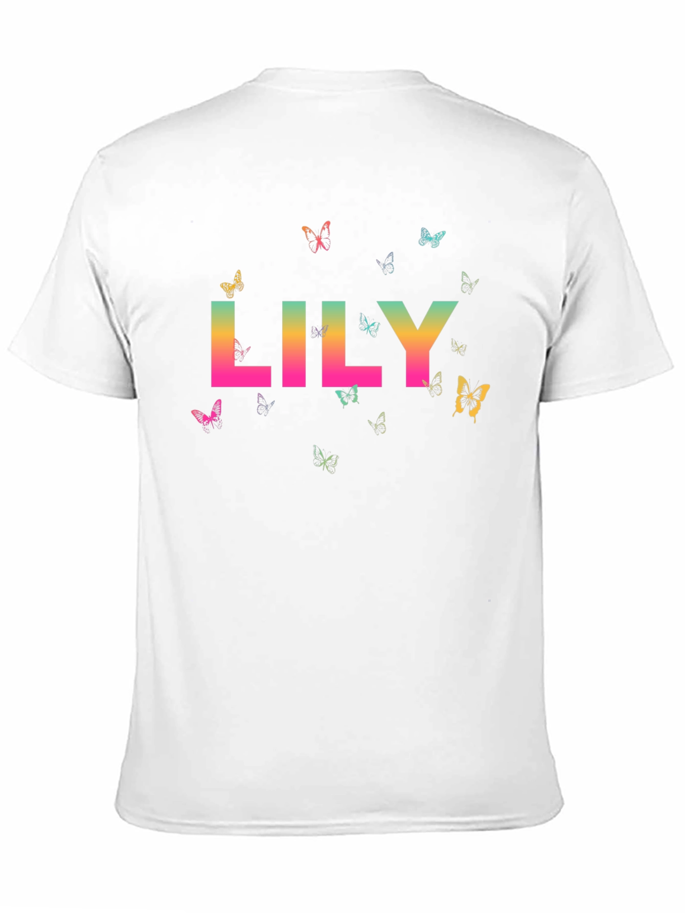 Lily Butterfly Graphic T-Shirt - Trendy & Unique