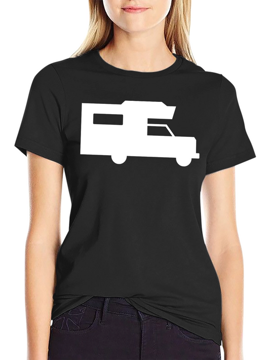 RV Camper Graphic T-Shirt - Black