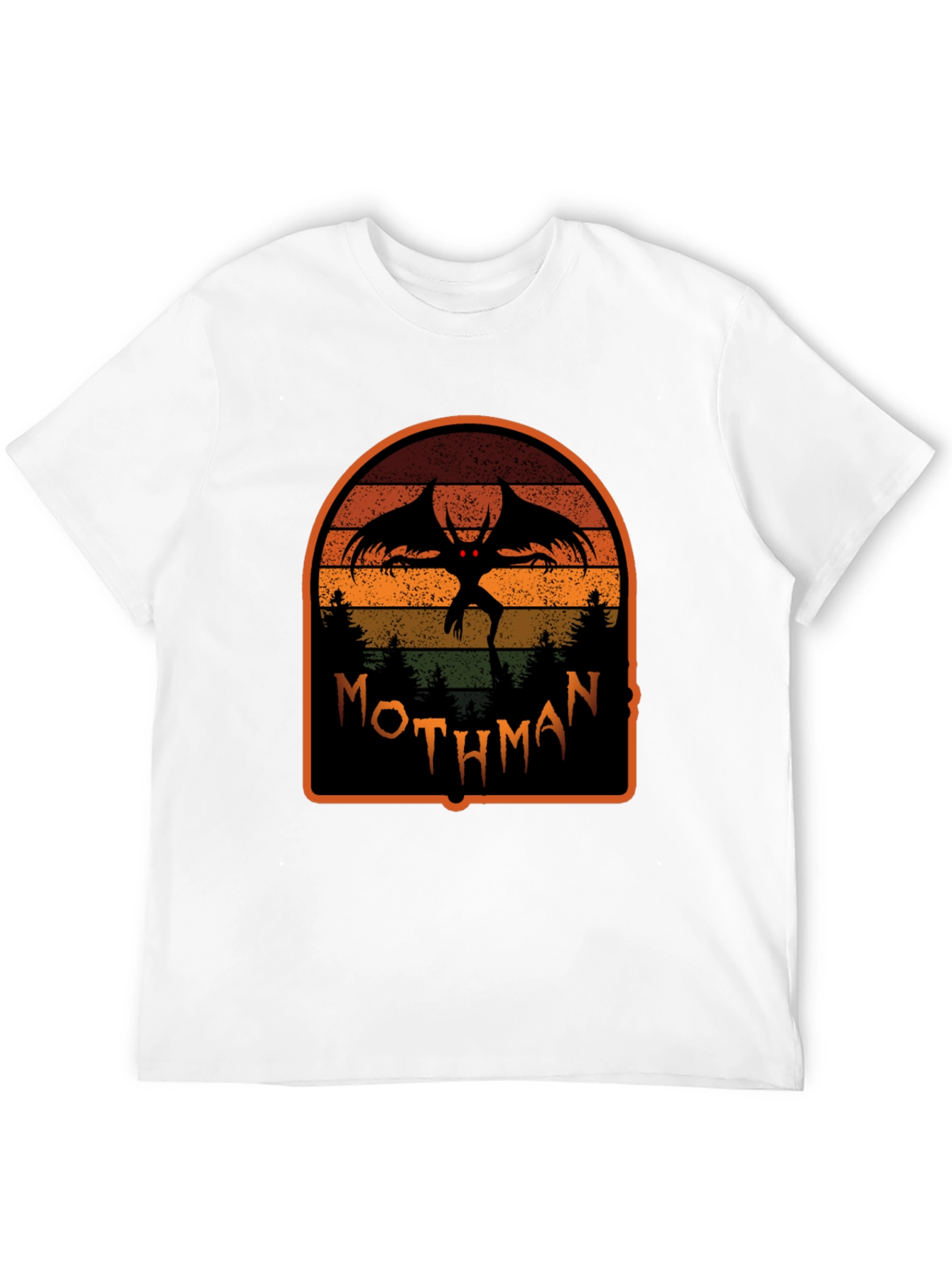 Mothman Graphic Tee - Cryptid Retro Design