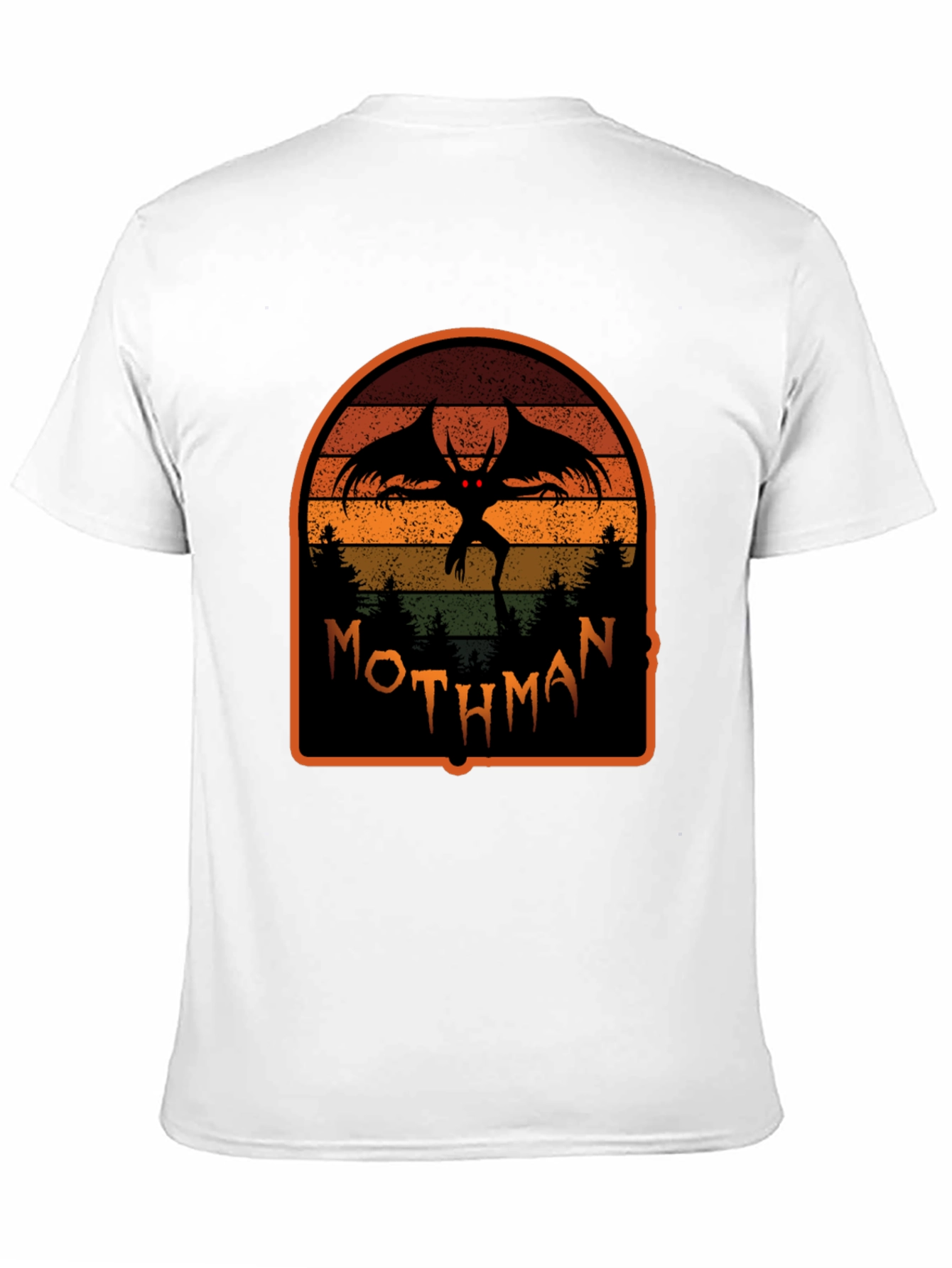 Mothman Graphic Tee - Cryptid Retro Design