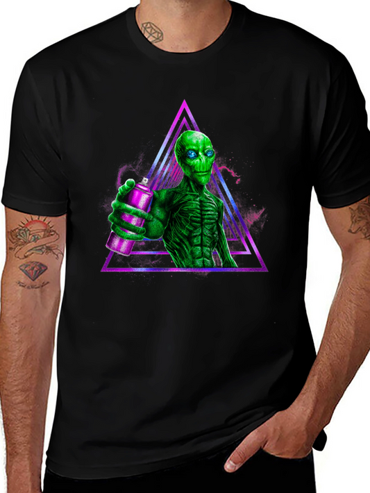 Alien Spray Paint Graphic Tee