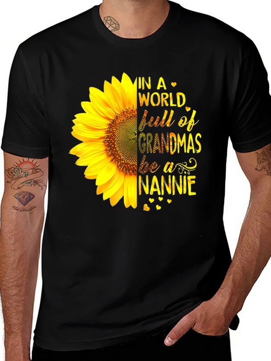Sunflower Nannie T-Shirt - Grandmas Tee