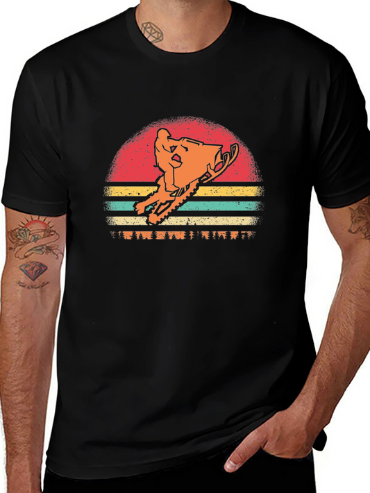 Retro Snowmobile T-Shirt - Vintage Style Graphic Tee