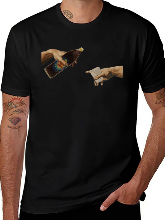 Creation of Beverage Black T-Shirt