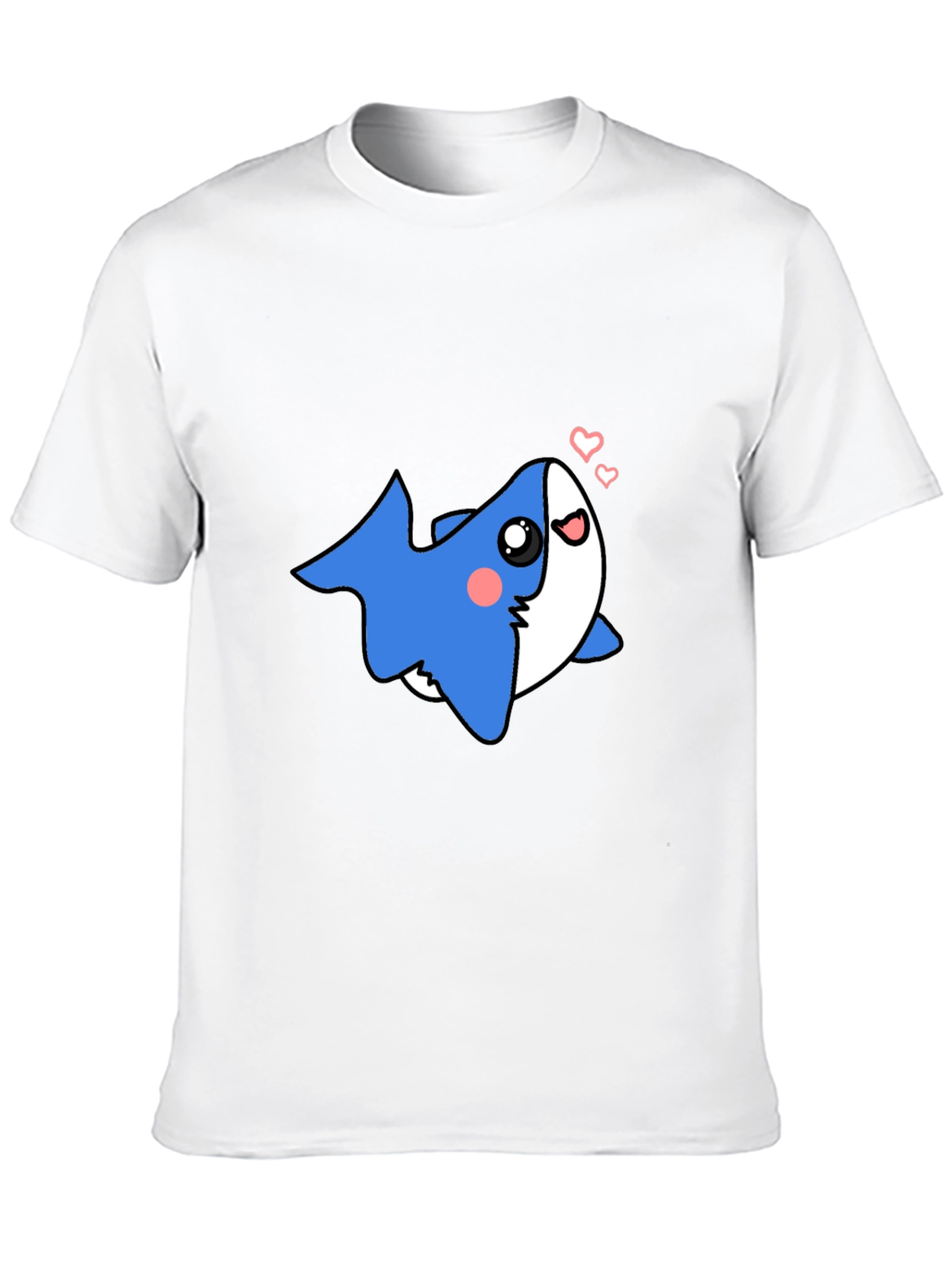 Cute Shark Black T-Shirt - Mens Graphic Tee