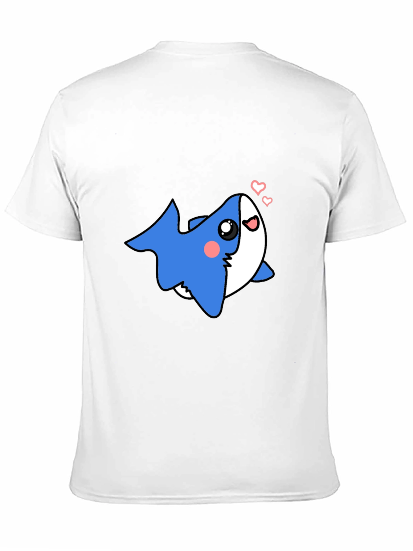 Cute Shark Black T-Shirt - Mens Graphic Tee