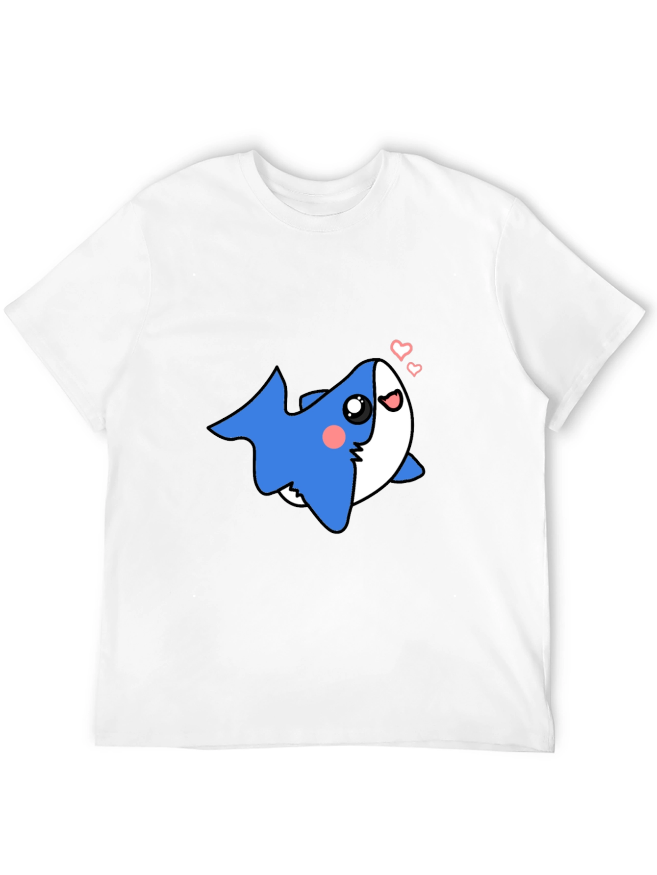 Cute Shark Black T-Shirt - Mens Graphic Tee