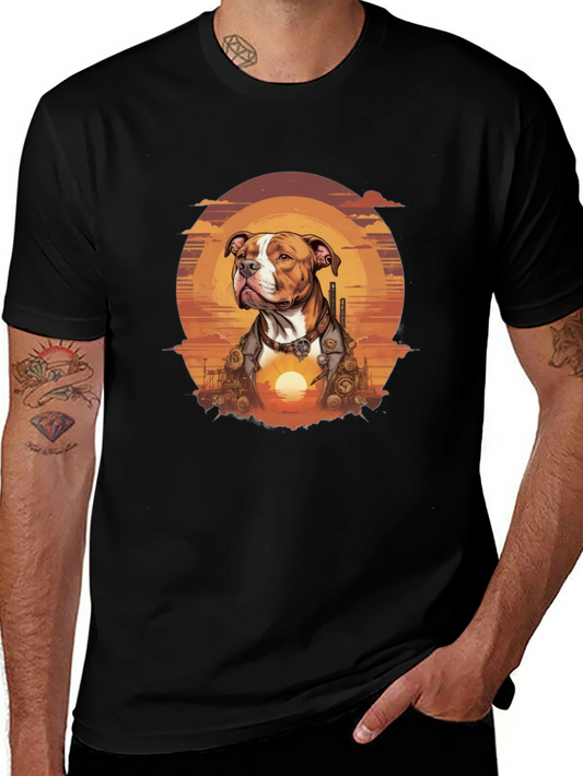 Steampunk Dog T-Shirt - Unique Graphic Tee