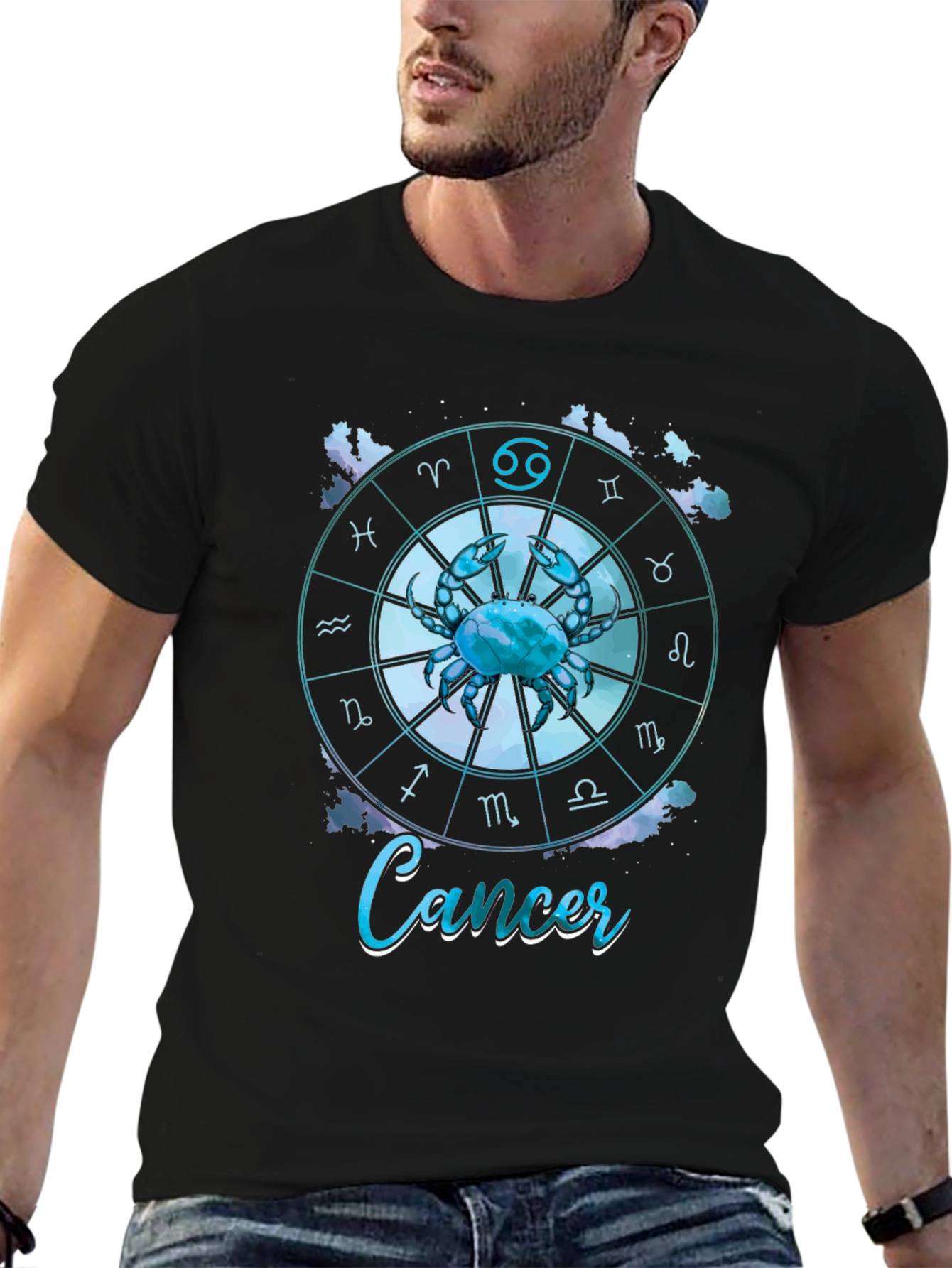 Cancer Zodiac Graphic T-Shirt