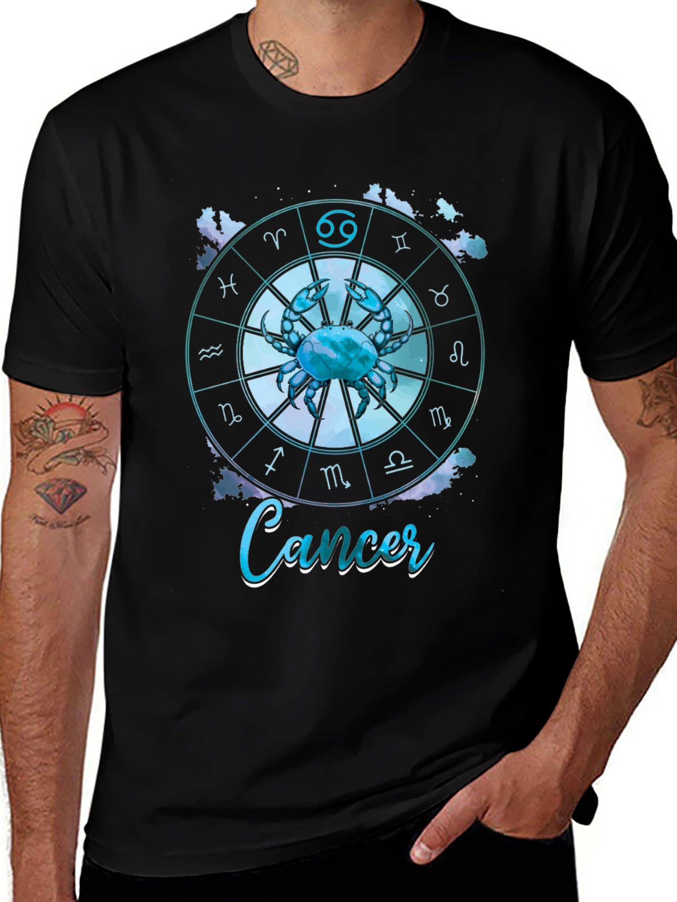 Cancer Zodiac Graphic T-Shirt