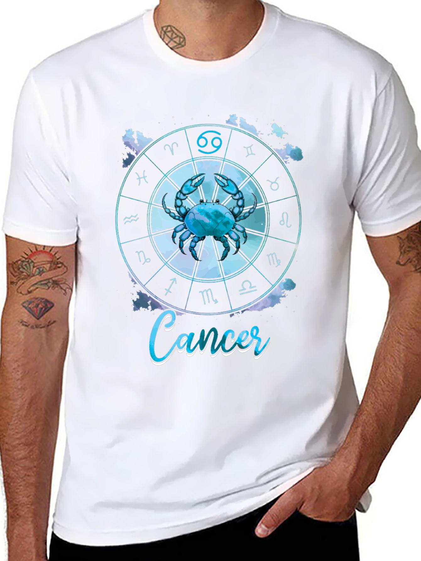 Cancer Zodiac Graphic T-Shirt