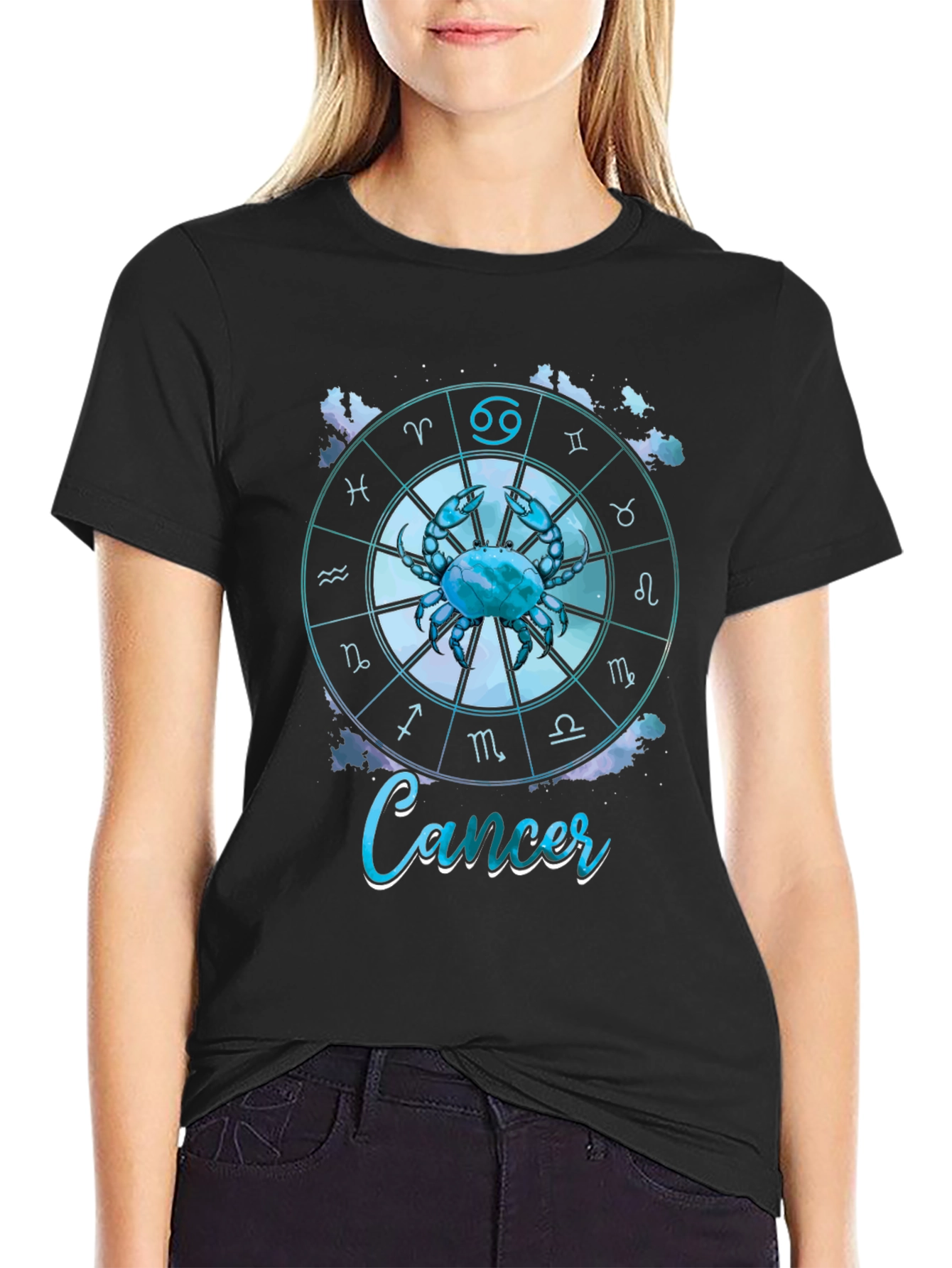 Cancer Zodiac Graphic T-Shirt