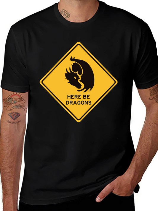 Here Be Dragons Graphic T-Shirt