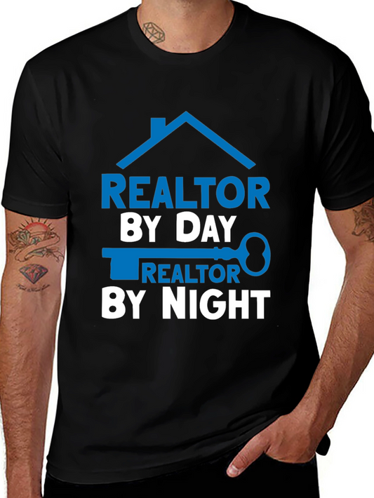 Realtor By Day & Night Graphic Tee
