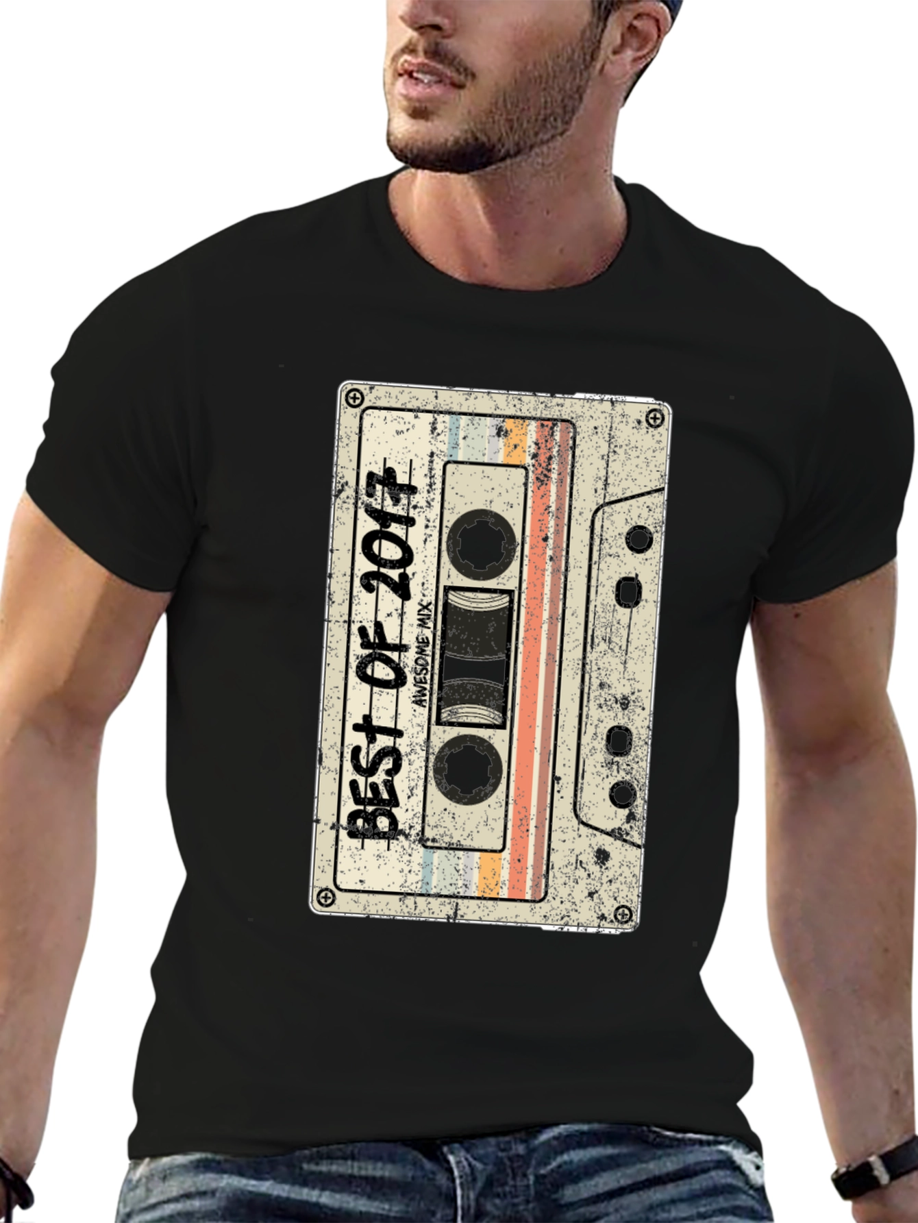 Retro Best of 2017 Cassette Tape T-Shirt