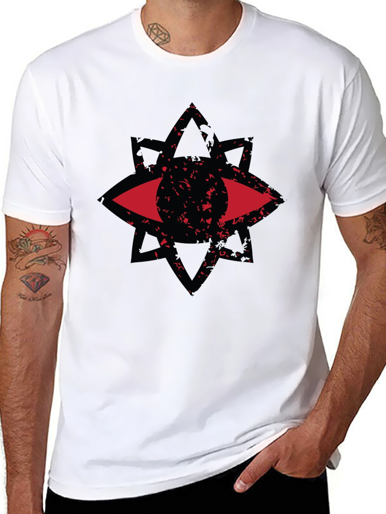 Eye Star Graphic T-Shirt - Mens Black Tee