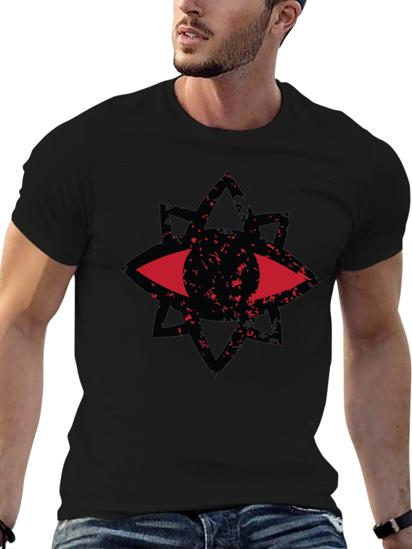 Eye Star Graphic T-Shirt - Mens Black Tee