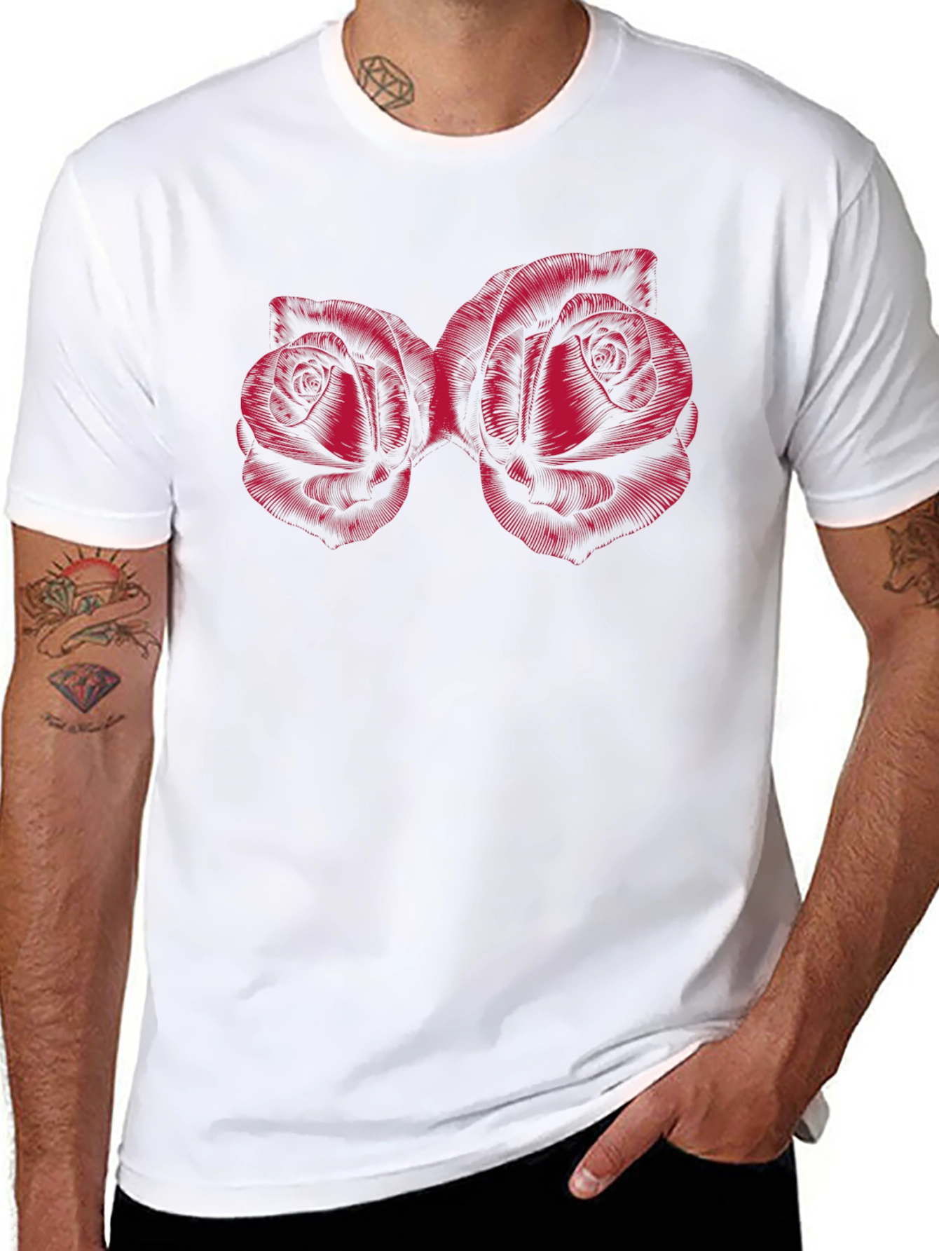 Roses Graphic Tee - Bold Floral T-Shirt