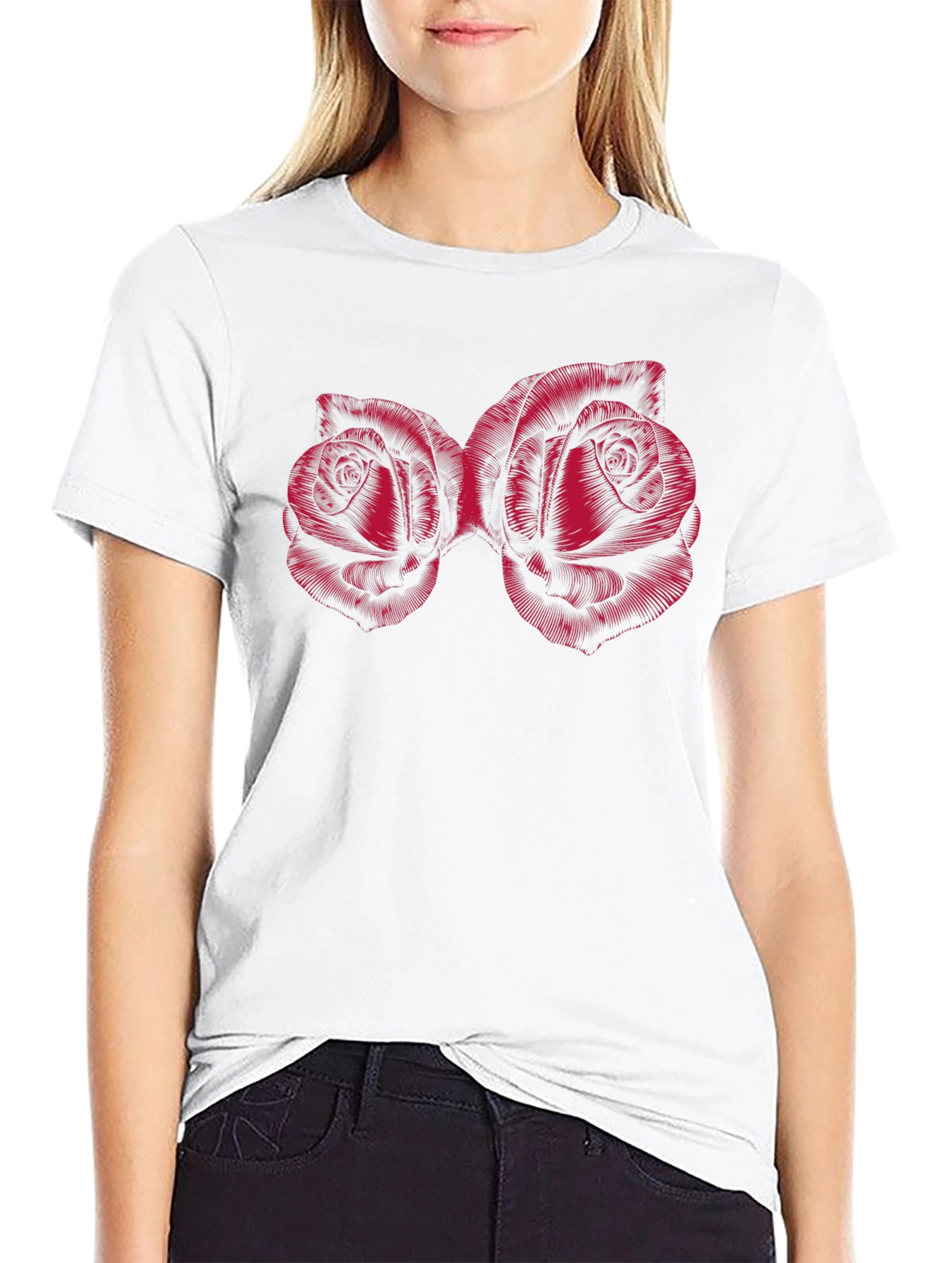 Roses Graphic Tee - Bold Floral T-Shirt