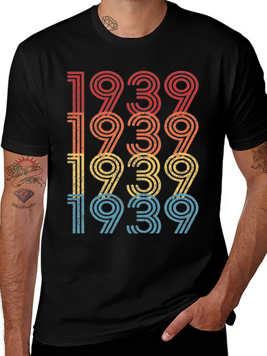 Vintage 1939 T-Shirt Retro Birthday Gift